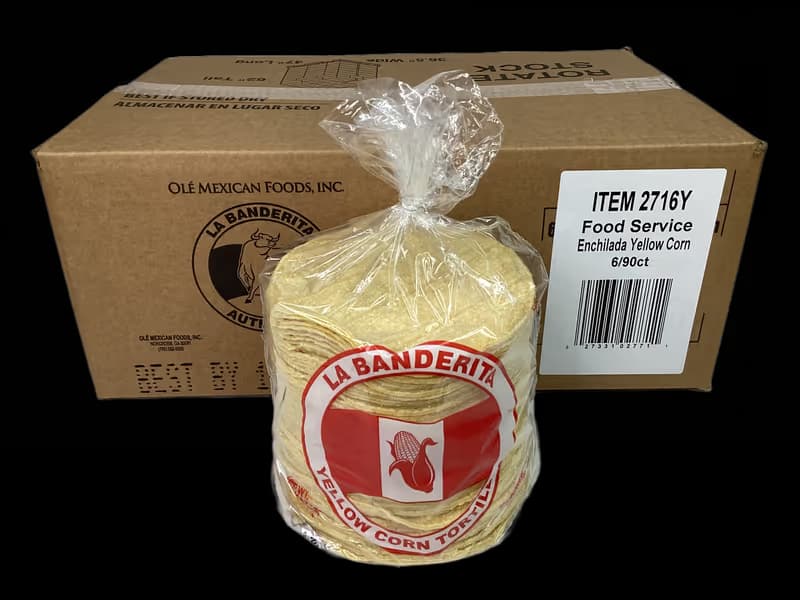 Enchilada Yllw 6" 6/90ct (Banderita) 2716Y