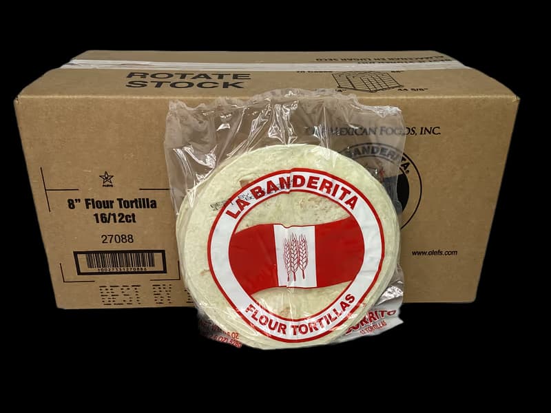 8" Flour Tortilla 16/12ct (Banderita) 27088