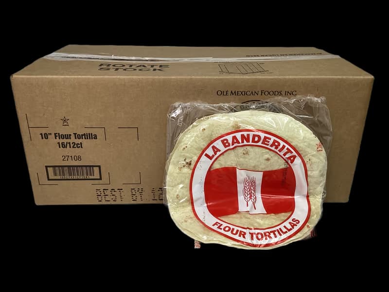10" Flour Tortilla 16/12ct (Banderita) 27108