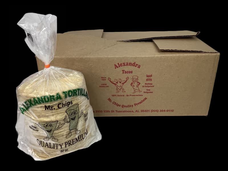 Tortilla Corn Yellow "Alexandra" Special Size "5" (Mr. Chips) 6/640z